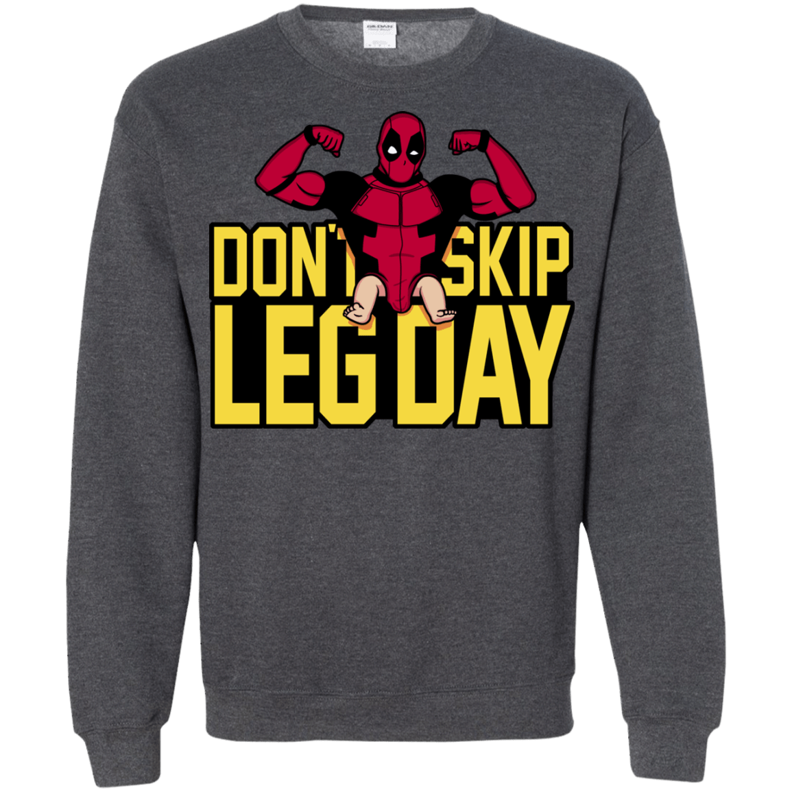 Sweatshirts Dark Heather / S Dont Skip Leg Day Crewneck Sweatshirt