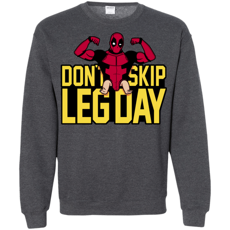 Sweatshirts Dark Heather / S Dont Skip Leg Day Crewneck Sweatshirt