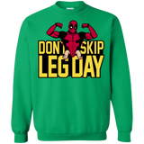 Sweatshirts Irish Green / S Dont Skip Leg Day Crewneck Sweatshirt