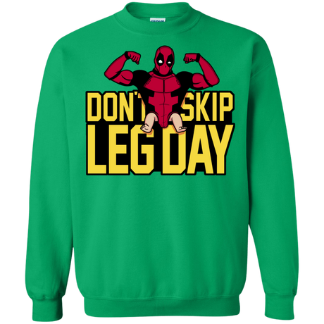 Sweatshirts Irish Green / S Dont Skip Leg Day Crewneck Sweatshirt