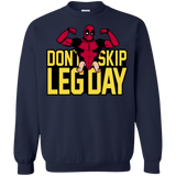 Sweatshirts Navy / S Dont Skip Leg Day Crewneck Sweatshirt