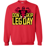 Sweatshirts Red / S Dont Skip Leg Day Crewneck Sweatshirt