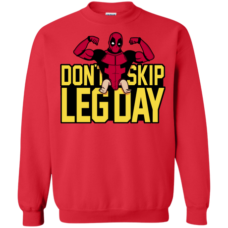 Sweatshirts Red / S Dont Skip Leg Day Crewneck Sweatshirt