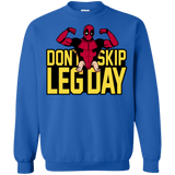 Sweatshirts Royal / S Dont Skip Leg Day Crewneck Sweatshirt
