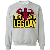 Sweatshirts Sport Grey / S Dont Skip Leg Day Crewneck Sweatshirt