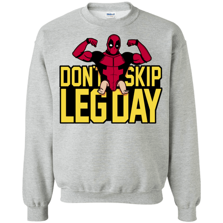 Sweatshirts Sport Grey / S Dont Skip Leg Day Crewneck Sweatshirt