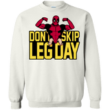 Sweatshirts White / S Dont Skip Leg Day Crewneck Sweatshirt