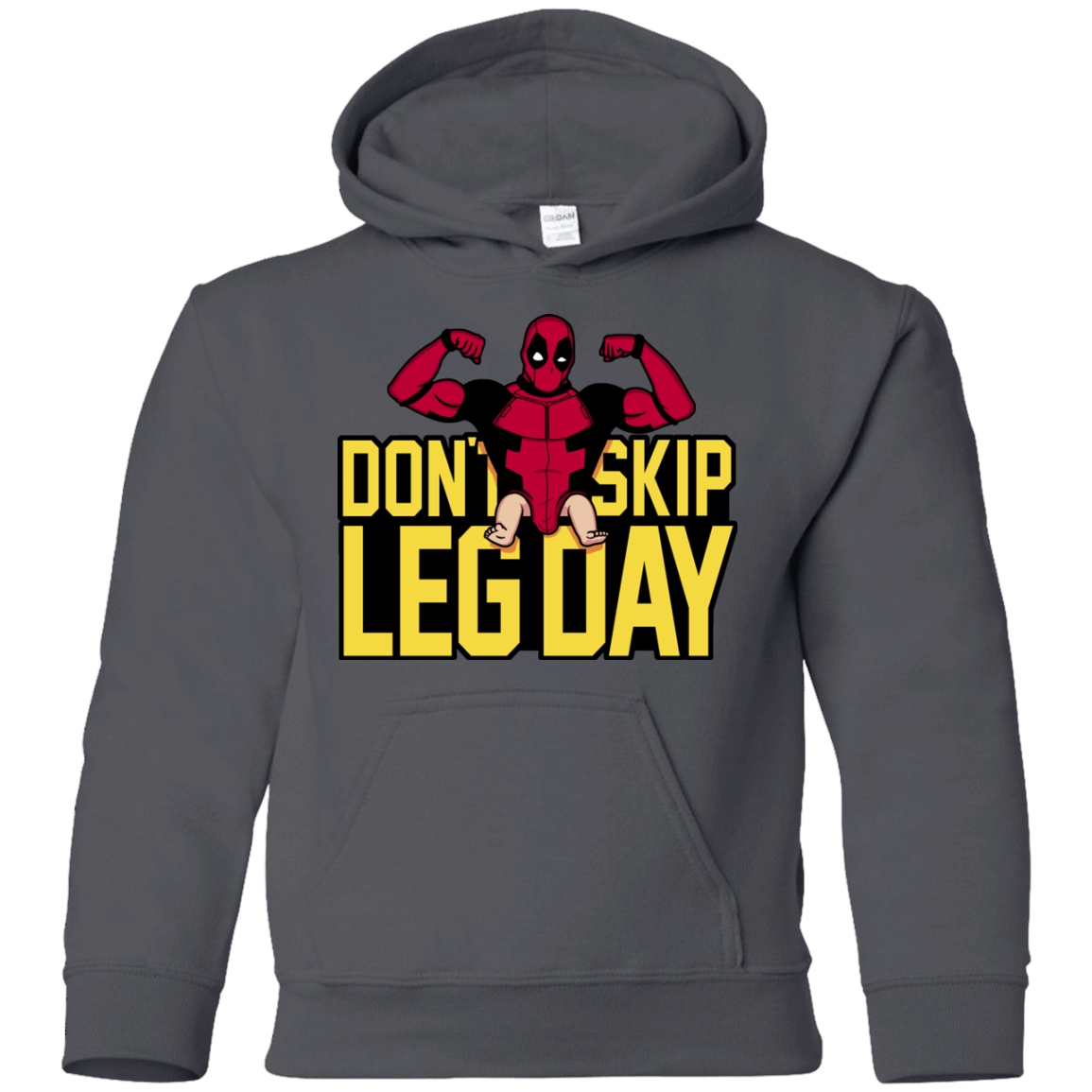 Sweatshirts Charcoal / YS Dont Skip Leg Day Youth Hoodie