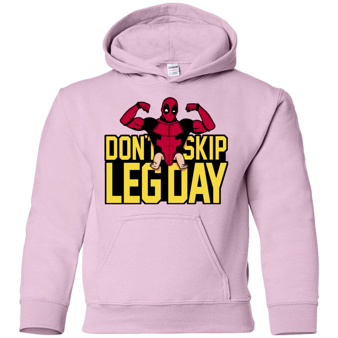 Sweatshirts Light Pink / YS Dont Skip Leg Day Youth Hoodie