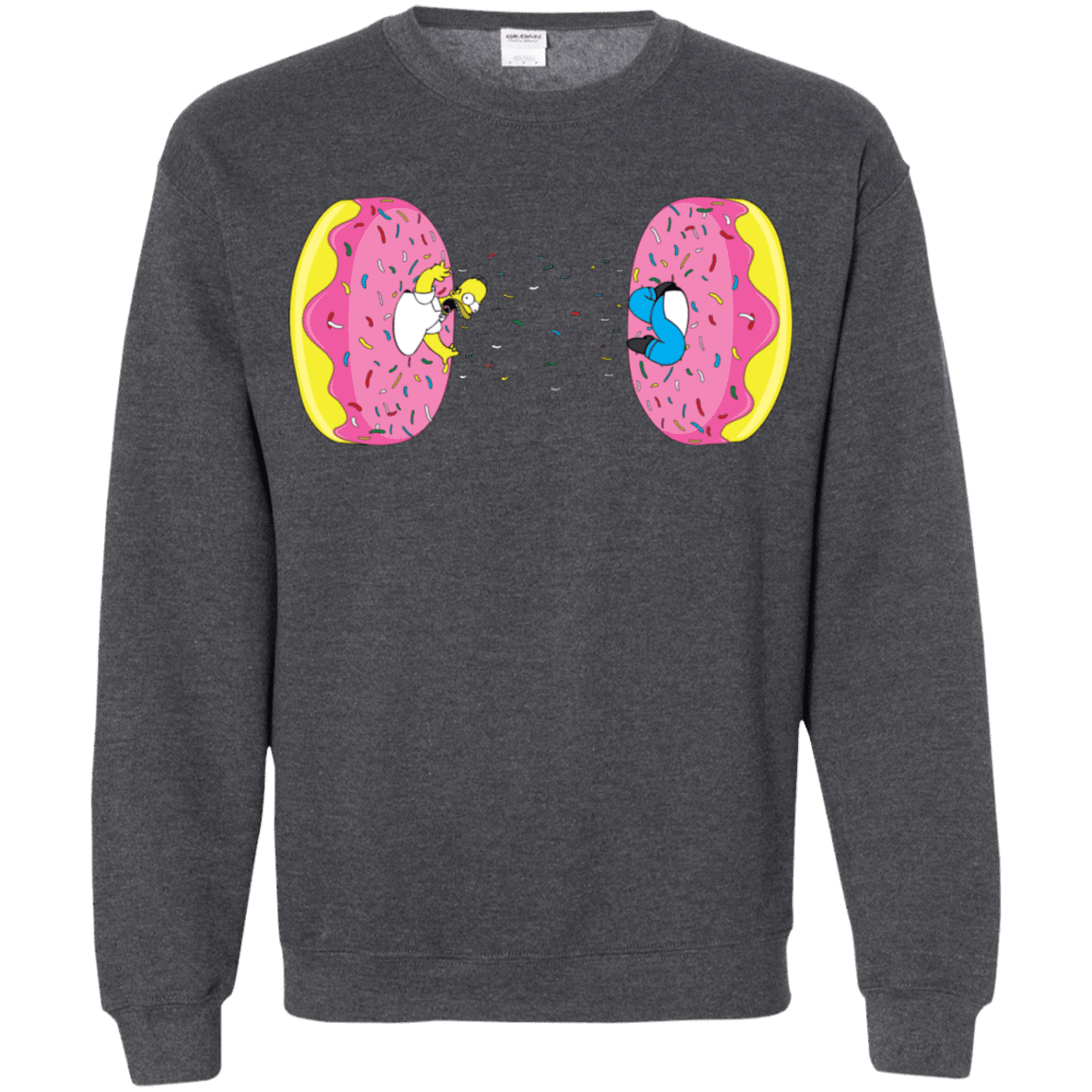 Sweatshirts Dark Heather / S Donut Portal Crewneck Sweatshirt