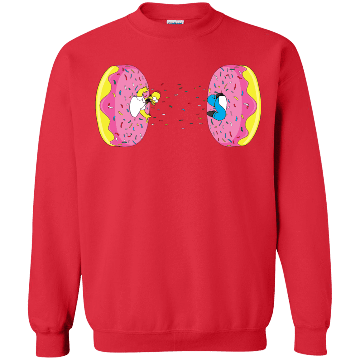 Sweatshirts Red / S Donut Portal Crewneck Sweatshirt