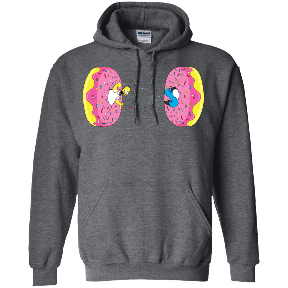 Sweatshirts Dark Heather / S Donut Portal Pullover Hoodie