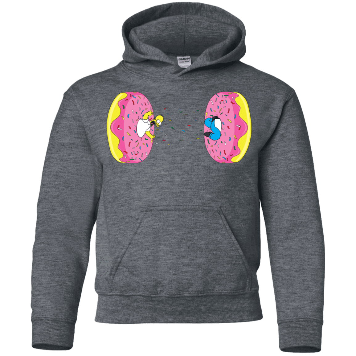 Sweatshirts Dark Heather / YS Donut Portal Youth Hoodie