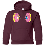 Sweatshirts Maroon / YS Donut Portal Youth Hoodie