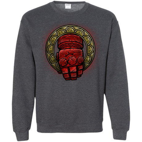 Sweatshirts Dark Heather / Small Doom Hand of the King Crewneck Sweatshirt