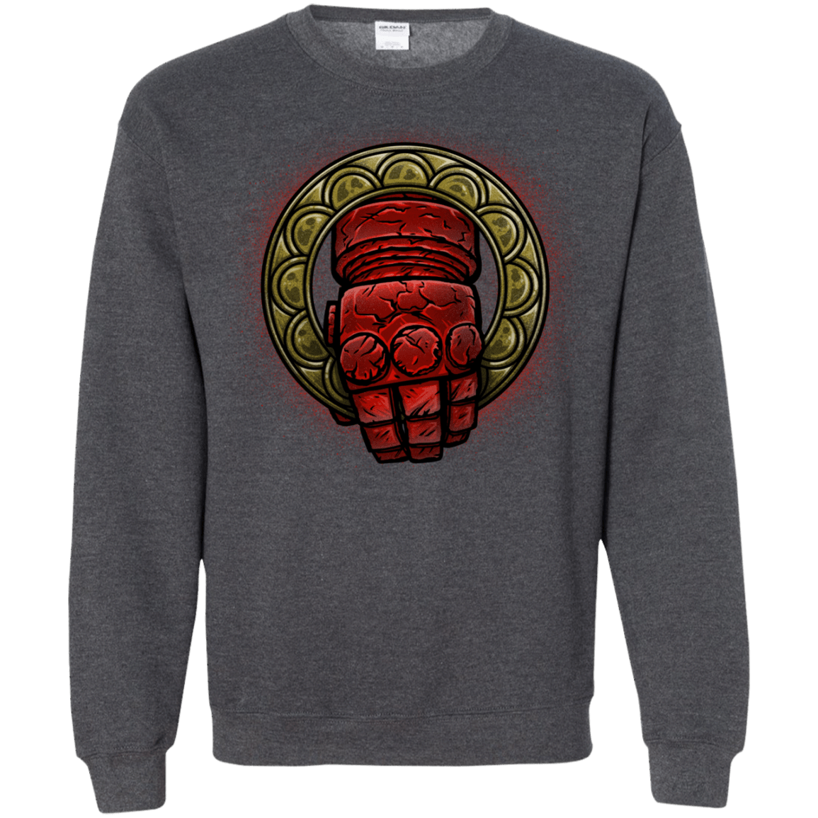 Sweatshirts Dark Heather / Small Doom Hand of the King Crewneck Sweatshirt