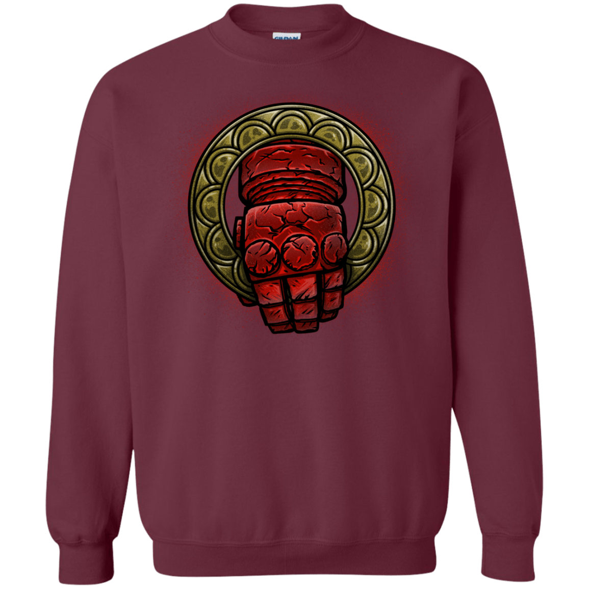 Sweatshirts Maroon / Small Doom Hand of the King Crewneck Sweatshirt