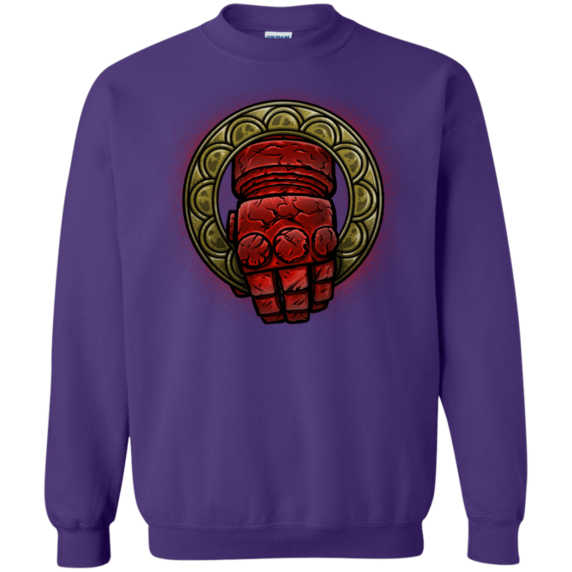 Sweatshirts Purple / Small Doom Hand of the King Crewneck Sweatshirt