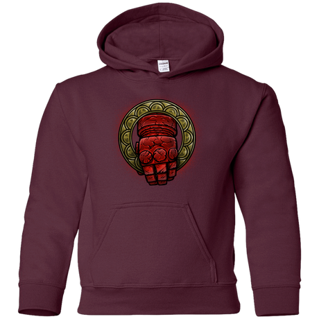 Sweatshirts Maroon / YS Doom Hand of the King Youth Hoodie