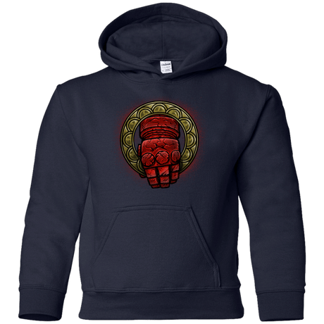 Sweatshirts Navy / YS Doom Hand of the King Youth Hoodie