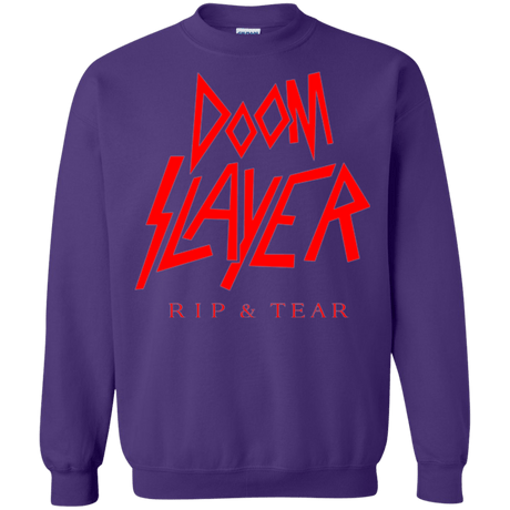 Sweatshirts Purple / Small Doom Slayer Crewneck Sweatshirt