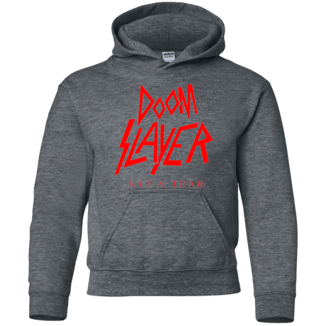 Sweatshirts Dark Heather / YS Doom Slayer Youth Hoodie