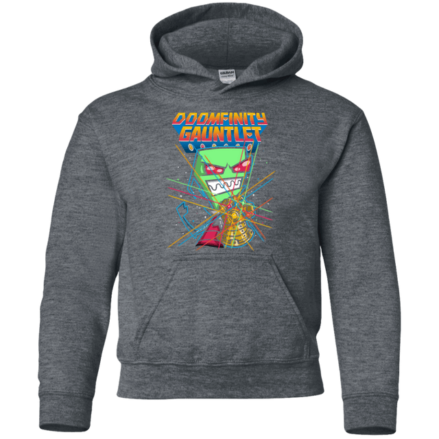 Sweatshirts Dark Heather / YS DOOMFINITY Youth Hoodie
