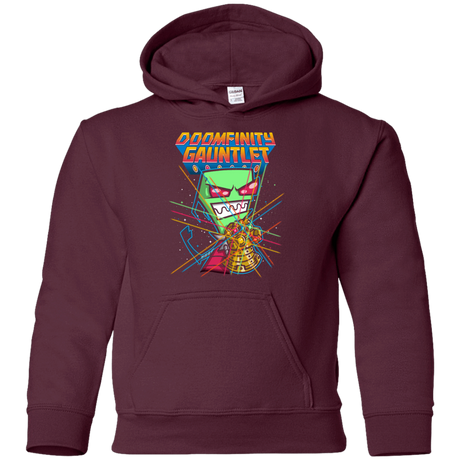 Sweatshirts Maroon / YS DOOMFINITY Youth Hoodie