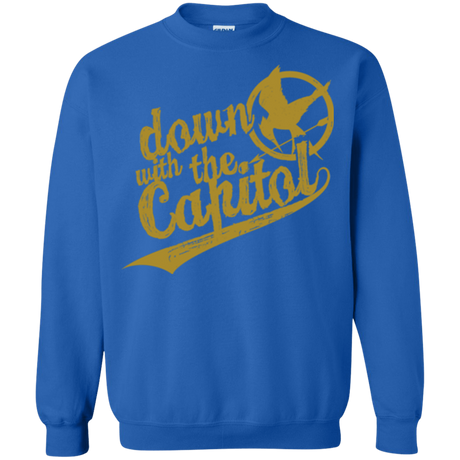 Sweatshirts Royal / Small Down with the Capitol Crewneck Sweatshirt