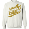 Sweatshirts White / Small Down with the Capitol Crewneck Sweatshirt