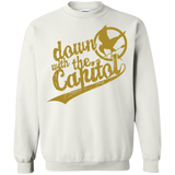 Sweatshirts White / Small Down with the Capitol Crewneck Sweatshirt