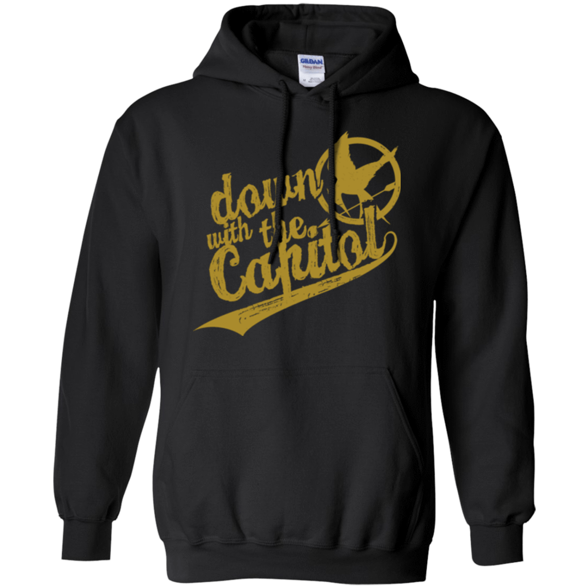 Sweatshirts Black / Small Down with the Capitol Pullover Hoodie