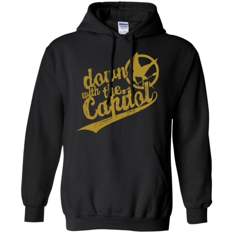 Sweatshirts Black / Small Down with the Capitol Pullover Hoodie