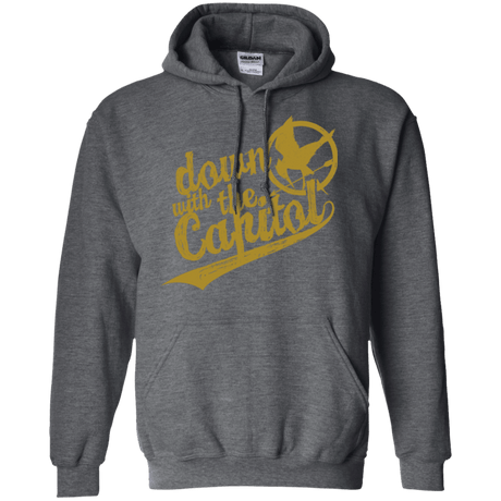 Sweatshirts Dark Heather / Small Down with the Capitol Pullover Hoodie