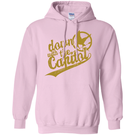 Sweatshirts Light Pink / Small Down with the Capitol Pullover Hoodie