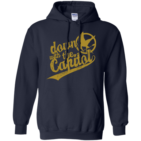 Sweatshirts Navy / Small Down with the Capitol Pullover Hoodie