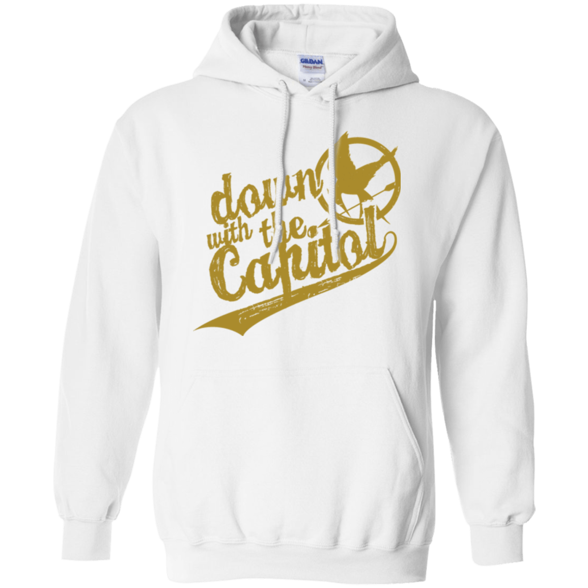 Sweatshirts White / Small Down with the Capitol Pullover Hoodie