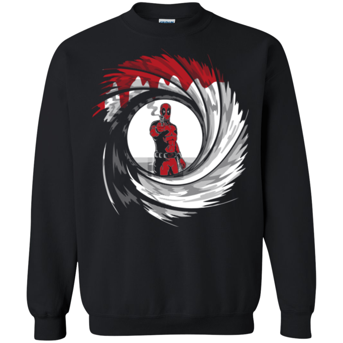 Sweatshirts Black / Small Dpool Shot Crewneck Sweatshirt