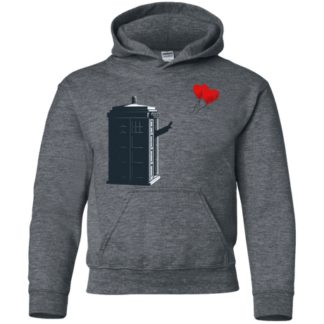 Sweatshirts Dark Heather / YS Dr Banksy Heart Balloon Youth Hoodie