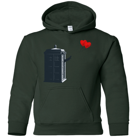 Sweatshirts Forest Green / YS Dr Banksy Heart Balloon Youth Hoodie