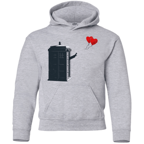 Sweatshirts Sport Grey / YS Dr Banksy Heart Balloon Youth Hoodie