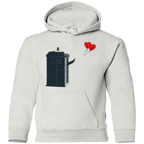 Sweatshirts White / YS Dr Banksy Heart Balloon Youth Hoodie