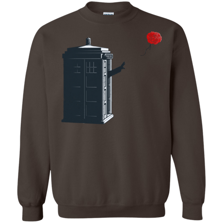 Sweatshirts Dark Chocolate / Small Dr Banksy Rose Balloon Crewneck Sweatshirt