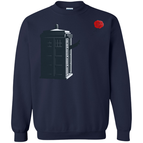 Sweatshirts Navy / Small Dr Banksy Rose Balloon Crewneck Sweatshirt