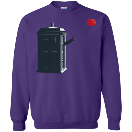 Sweatshirts Purple / Small Dr Banksy Rose Balloon Crewneck Sweatshirt