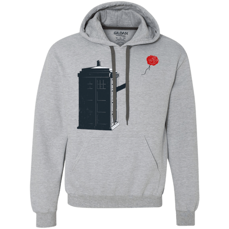 Sweatshirts Sport Grey / Small Dr Banksy Rose Balloon Premium Fleece Hoodie