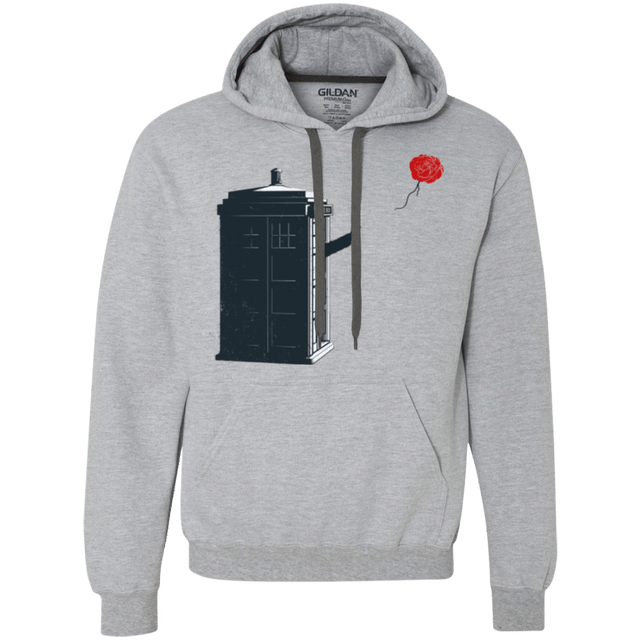 Sweatshirts Sport Grey / Small Dr Banksy Rose Balloon Premium Fleece Hoodie