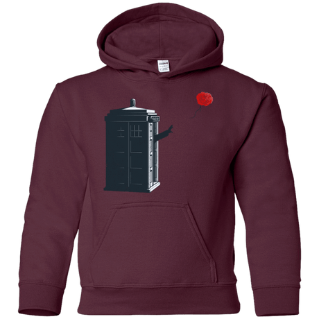 Sweatshirts Maroon / YS Dr Banksy Rose Balloon Youth Hoodie