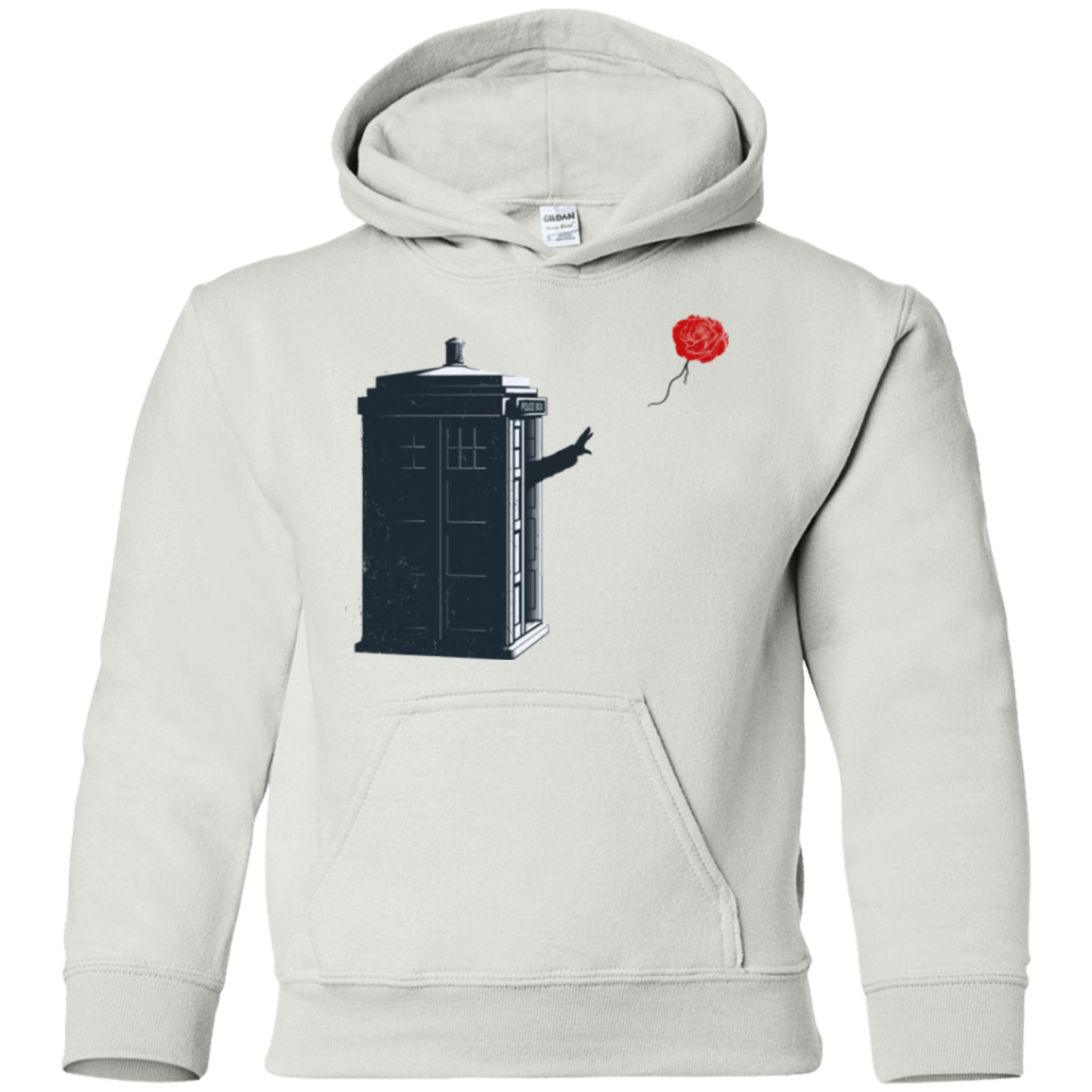 Sweatshirts White / YS Dr Banksy Rose Balloon Youth Hoodie