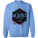 Sweatshirts Carolina Blue / Small Dr. Lecter's Gourmet Dining Crewneck Sweatshirt